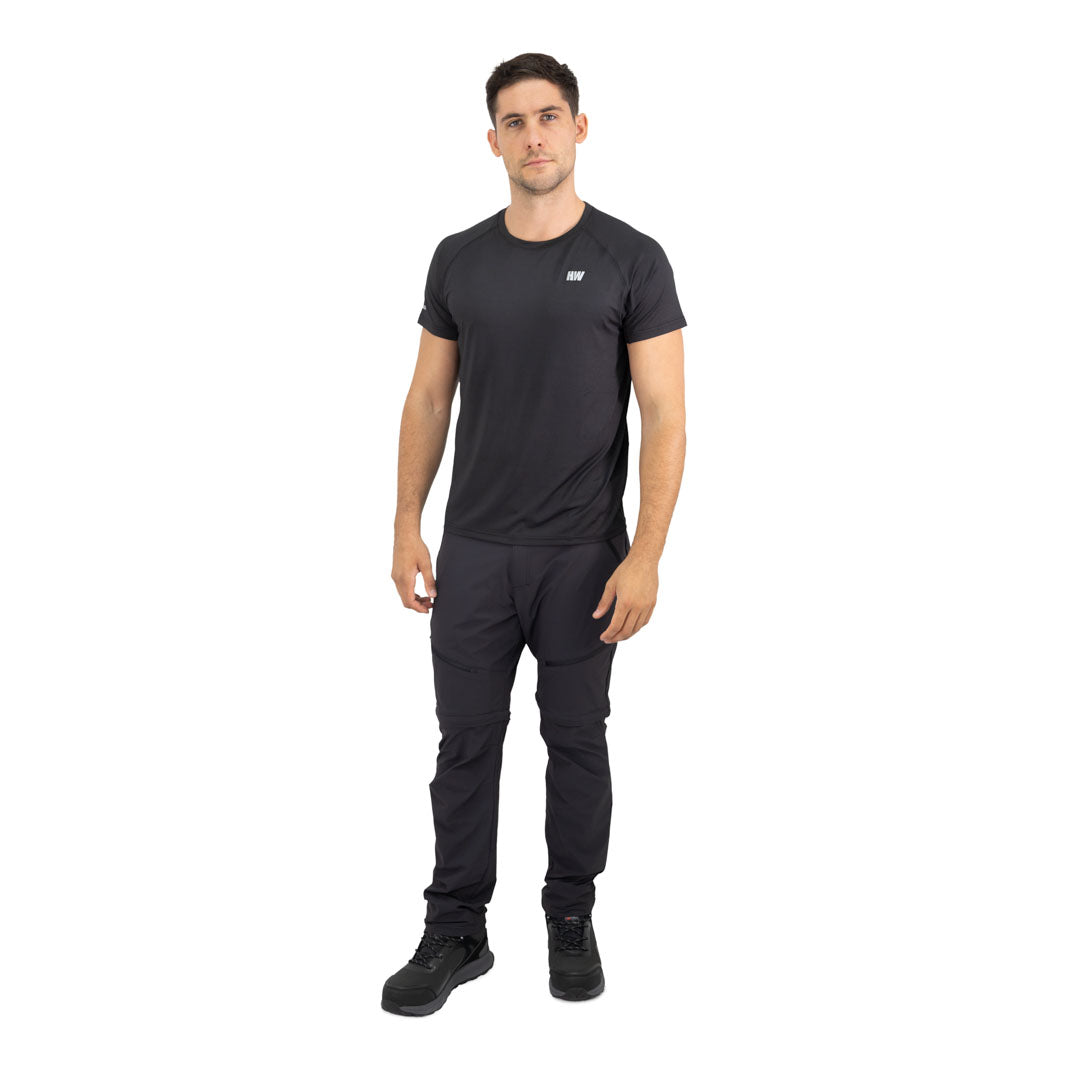 Polera Dry Fit HW SPX Manga Corta Hombre Black