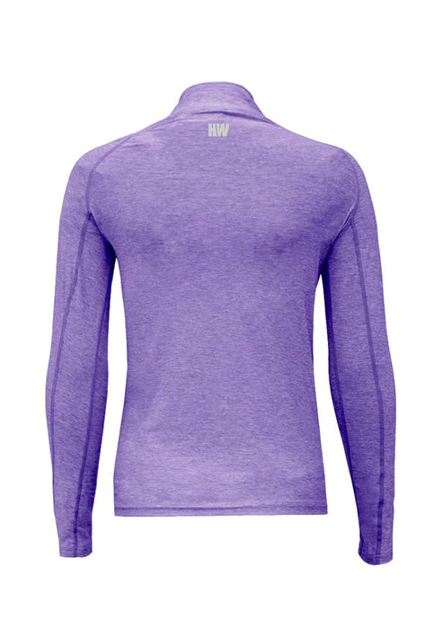 Polera Dry Fit Hw Manga Larga Mujer Lila