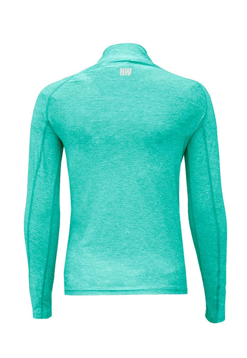 Polera Dry Fit Hw Manga Larga Mujer Turquesa