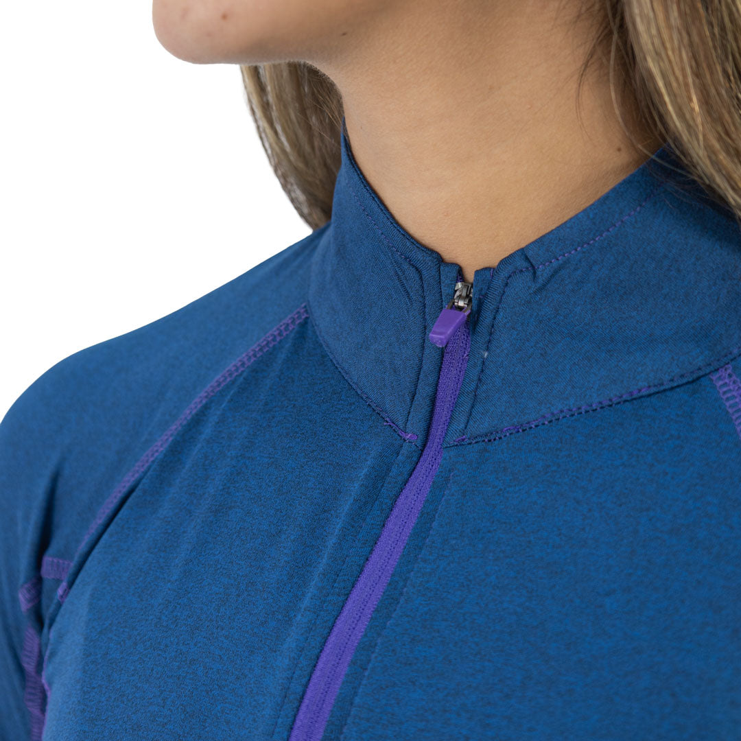 Polera Dry Fit HW SPX Manga Larga Mujer Deep Blue