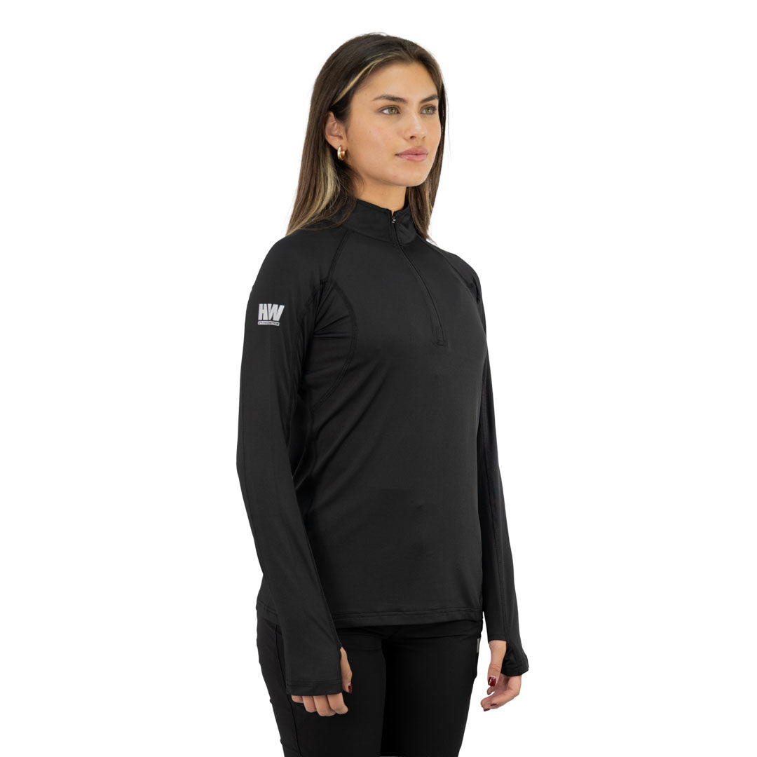 Polera Dry Fit HW SPX Manga Larga Mujer Black